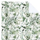  Eucalyptus Leaves Wrapping Paper Roll - Mini 17 Inch X 33 Feet Green Leaves