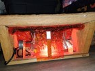 Vintage Electric Light Up Fireplace Wood Logs Crackling Sound Faux Fire