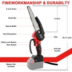 Cordless Chainsaw For Milwaukee 18v Battery 8 Inch Handheld Mini Pruning Saw