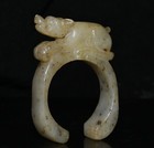 2 9  chinese Hongshan Culture Old Jade Carved Pixiu Beast Statue Sculpture
