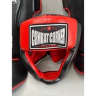 Combat Corner Mma Muay Thai Sparring Headguard Large   Shin Guards S m Black Red