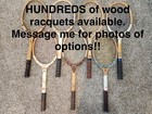 Lot Vintage Wood Tennis Racquet Choose Qty Decor Wall Art Classic Retro Hanging