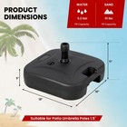 Patio Fillable Umbrella Base Stand Water sand Filled Weighted Market Pole 1 5 