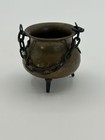 Vintage Hand Painted Hammered Copper Pot Cauldron La Chaux-de-fonds Switzerland