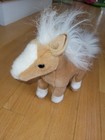 Miyoni Aurora World Plush Horse Pony Palomino 10  White Mane Tail Euc