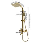 Shower Faucet System Set Rainfall Shower Head With Handheld Spray Mixer Tap