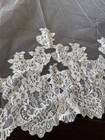 Brand New Cathedral Wedding Veil With Chantilly Lace  And Blusher