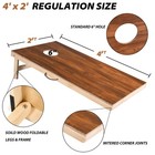 Cornhole Set 4 X2 Regulation Size Wood Bean Bags Outdoor Toss Game Sportdo Games