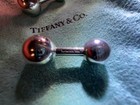 Tiffany   Co  Cuff Links Sterling Silver 925 Barbell