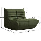 Ergonomic Large Bean Bag Chair With Teddy Fabric  High-resilience Foam  Non-slip