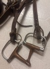 Older Western Headstall With Bit And Reins 