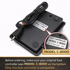 Dc15v Foot Pedal C-8000 For Singer 7640 Confidence    Hd6600     Hd6605     Hd6800c