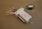 10 Pcs Pack Db9 9-pin Female To Rj45 Modular Connector 8p8c Serial Rs232 Adapter