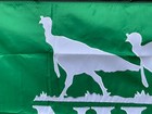 National Wild Turkey Federation Applique Banner 5  X 3  Green  White Nwtf 2012