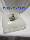 Antique Vintage Art Deco Ceiling Light Fixture Chandelier Glass Flush Heavy Star