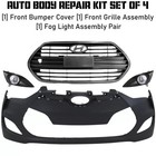 Front Bumper Cover Fascia   Grille Assembly Kit For 2012-2016 Hyundai Veloster