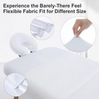 Massage Table Cover Set  Microfiber Fitted Sheet  Face Rest - Pocket-style
