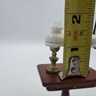 Vintage Dollhouse Miniature Brass Kerosene Lamp 1 12 Hurricane Lot Set  2 