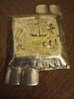 Antique German 800 Silver Ashtray Featuring A Windmill And A Sailboat 