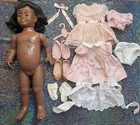 African American Chatty Cathy Vintage Doll Sunday Visit 2 Outfits Mattel Rare