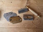 Gillette Khaki Set Shaving Kit Original Box Gold Colored