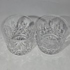 Set Of 2 Waterford Lismore Crystal Whisky Whiskey Old Fashioned Glasses 8 Oz
