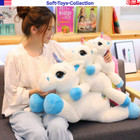 Rainbow Unicorn Plush Toy Soft Stuffed Animal Kids Gift 16in 24in 32in
