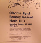 Great Guitars Concert Poster  80 St  Louis Charlie Byrd barney Kessel herb Ellis