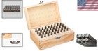 40cr Alloy Steel Letter   Number Stamp Set - 36pcs In Elegant Wood Case