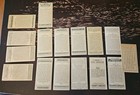 Mixed Lot Of 16 British Tobacco Cards tea Cards  Various Makers  Types  