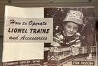 1950 Instructions For Assembling And Operating Lionel Trains And More  