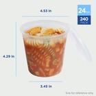 Karat 24oz Pp Plastic Injection Molded Deli Containers W lids  240 Sets 