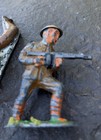 Vintage  4  Barclay Manoil Lead Toy Soldiers 1930 Pre-war O Gauge Tin