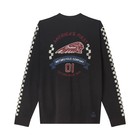 Indian Motorcycle Men s Checkered Graphic Long Sleeve T-shirt  Black   2866617