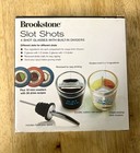 Brookstone Slot Shots Shot Glass Set Divided Bar Glasses W  Box