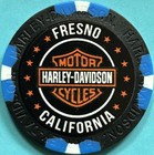 Harley Davidson Wide Print Poker Chip From Mathews Hd In Fresno  California
