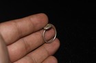 Ancient Eastern Roman Solid Silver Ring With Engraved Bezel Depicting A Horse