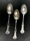 3pc 1906 Charter Oak Silverplate 8 25  Serving Spoons 1847 Rogers International