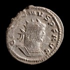 Gallienus Ar Antoninianus 258-259 Ad Lugdunum Soldier Ancient Roman Silver Coin