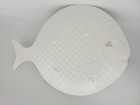Sigrid Olsen Melamine Nautical Fish Outdoor Tan White Platter Tray Plate