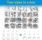 327pcs Stainless Steel E-clip C-clips Circlip Kits Retaining Ring Assortment Set