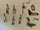 Lot Of 9 Vintage Singer Sewing Machine Attachments With Plastic Storage Box