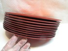 Vintage 10 X G e t  Op-950 Red Melamine 9 5 8  X 7 1 4  Oval Platter Nsf Used  