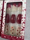 Kiss Impress Valentines Press-on Nails Manicure Short Multicolor 2 Pack