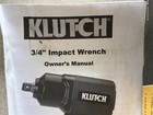 Klutch Air Impact Wrench  3 4in  Drive  1500 Ft  lbs  Torque