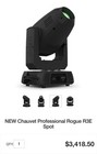 Chauvet Professional Rogue R3e Spot Led Moving Head Dmx Pan tilt Display