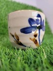 Asian Asia Japanese  Mug Vintage  Bamboo Blue Flower Plant 
