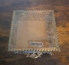 Vintage Filigree Gold Tone Casket Jewelry Trinket Box With Beveled Glass