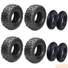 4 Pack 145 70-6 Wheel Tire Rim 6  Tires   Tubes For Go Kart Atv Quad Mini Bike