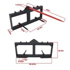 49  Hay Bale Spear Attachment tractor Loader Quick Tach 3000lb Heavy Duty Attach